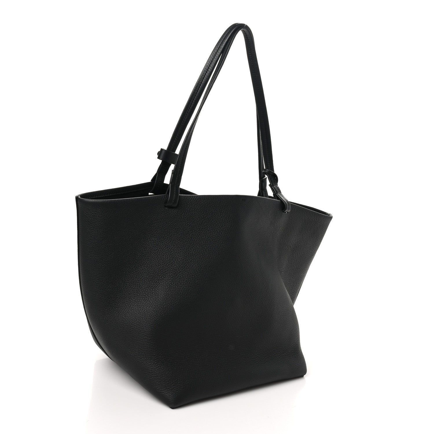 The Row Grained Calfskin Park Tote Three Black 4 of 10