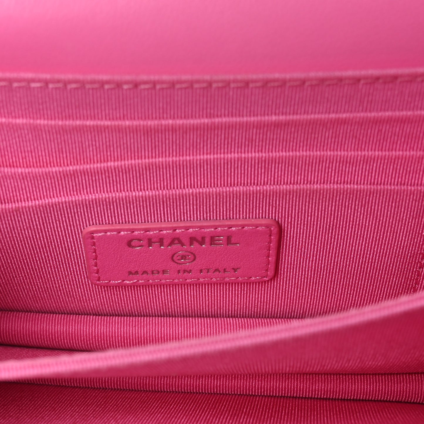 Lambskin Quilted Mini Wallet On Chain WOC Pink