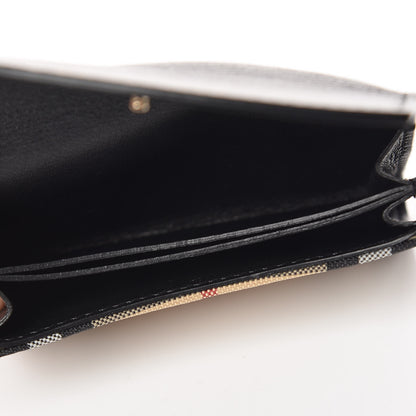 Burberry Calfskin House Check Chesam Card Case Black 5 of 7
