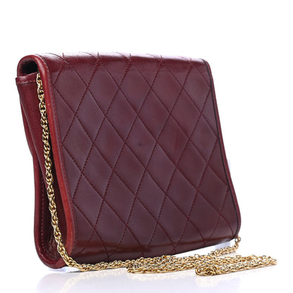 Chanel Lambskin Quilted CC Flap Burgundy 2 of 5