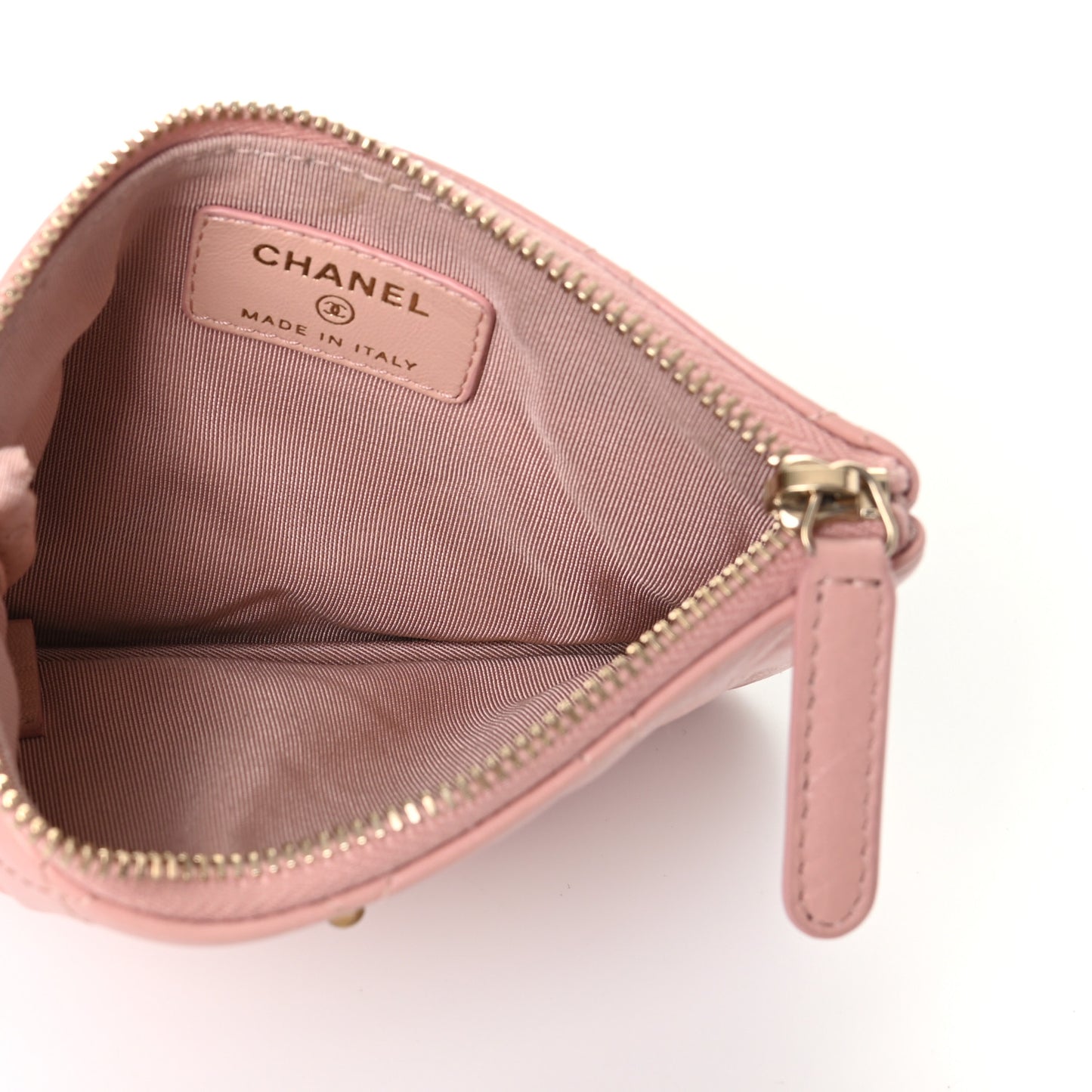 Aged Calfskin Quilted Small Reissue Cosmetic Case Light Pink