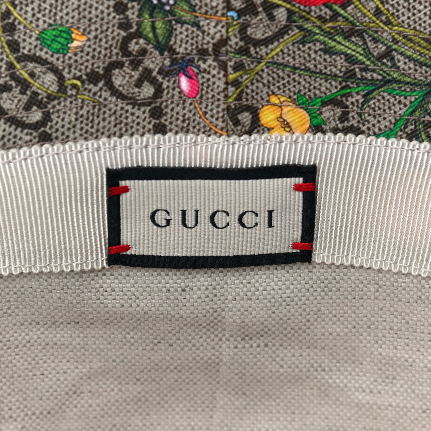 Gucci GG Supreme Monogram Flora Fedora Hat S White 5 of 7