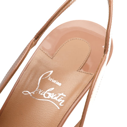 Christian Louboutin Patent Hot Chick Slingback 70 Pumps 41 Nude 10 of 11