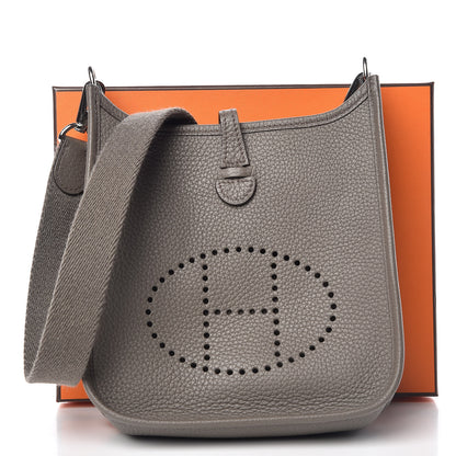 Hermes Taurillon Clemence Evelyne TPM Etain 10 of 10
