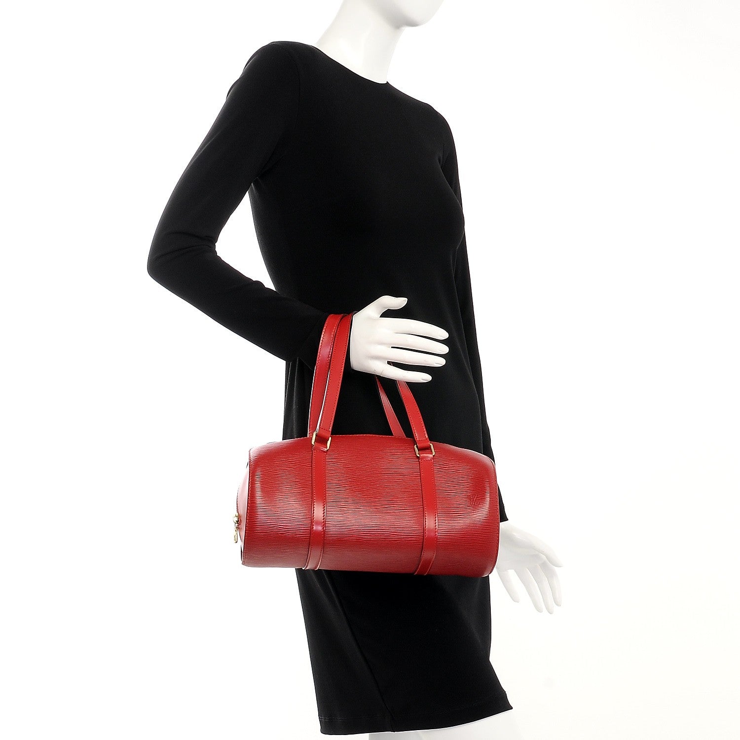 Louis Vuitton Epi Soufflot Castillan Red 2 of 9