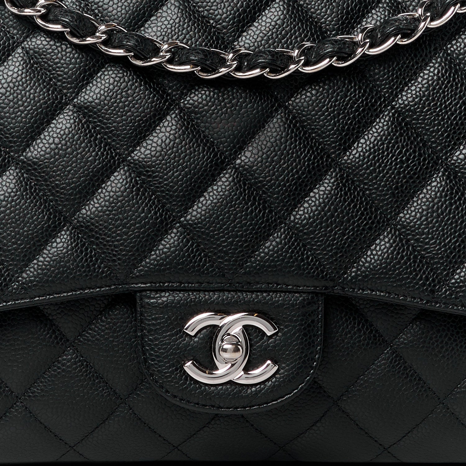 Chanel Caviar Quilted Maxi Single Flap Black 11 of 16