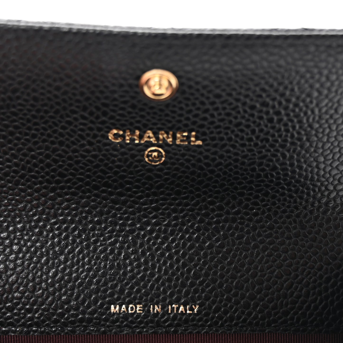 Caviar Quilted Flap Card Holder Black