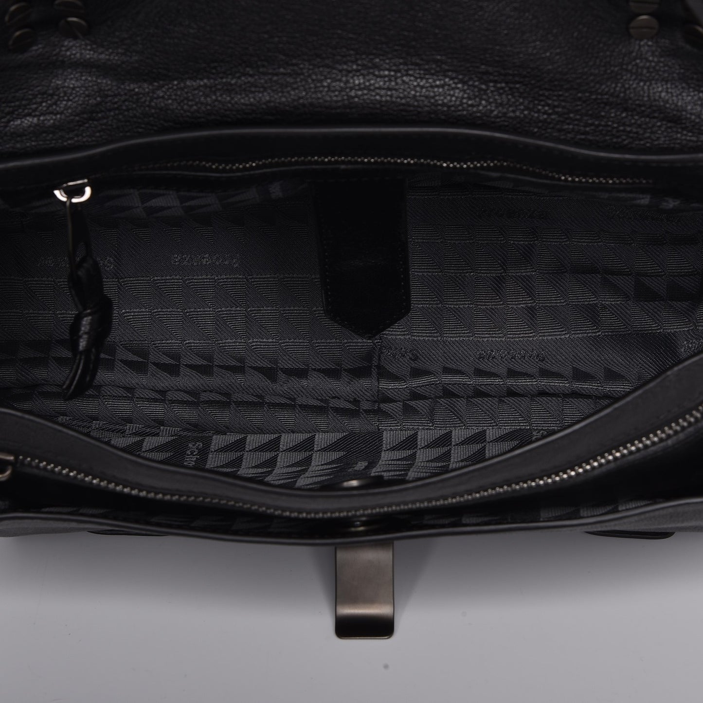 Lambskin Fringe Medium PS1 Satchel Black