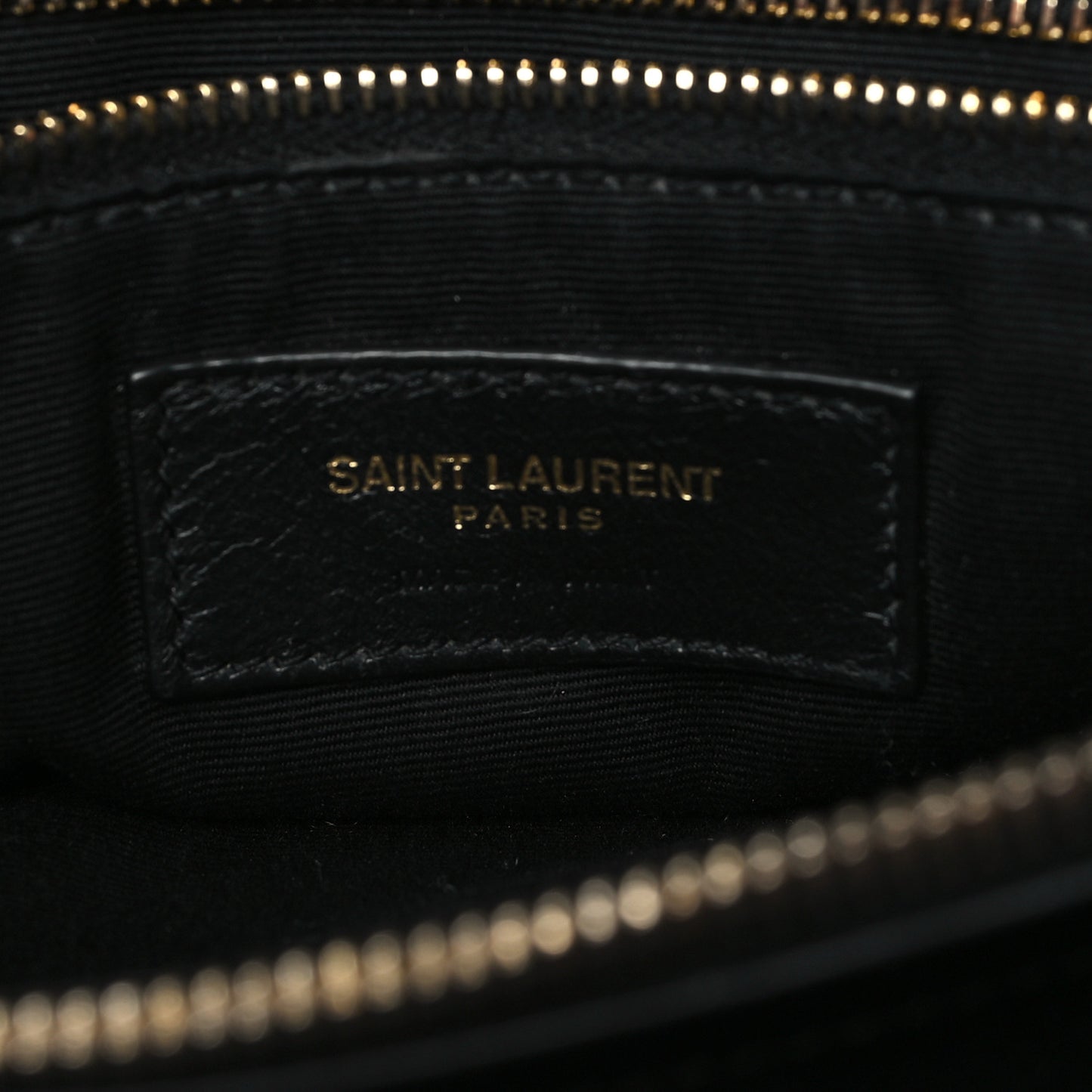 Calfskin Y Quilted Monogram Large Loulou Chain Satchel Black