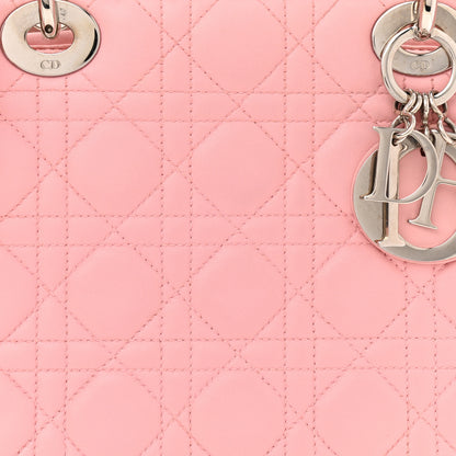Christian Dior Lambskin Cannage Medium Lady Dior Light Pink 7 of 13