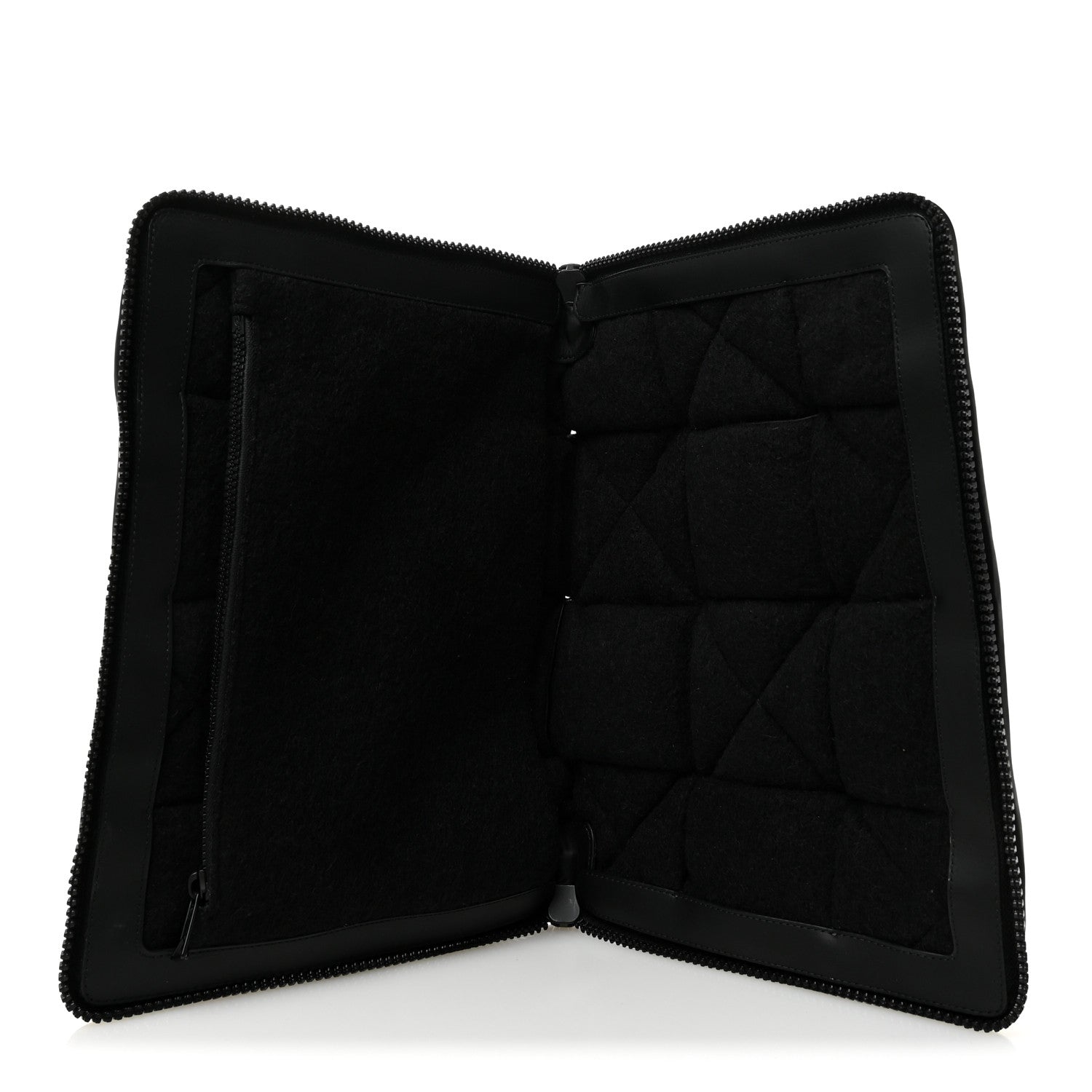 Bottega Veneta Calfskin Maxi Intrecciato Puffy Laptop Pouch Black 5 of 11