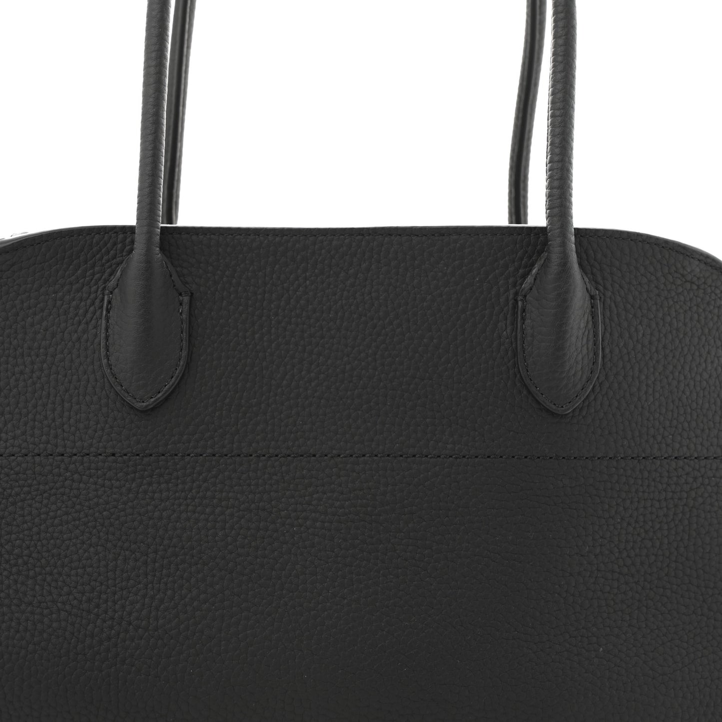 Grained Calfskin Margaux Shoulder 12 Black