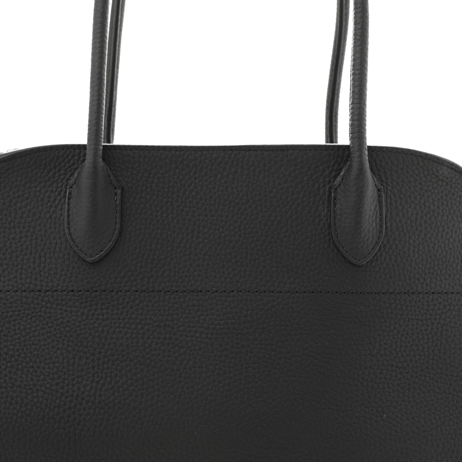 The Row Grained Calfskin Margaux Shoulder 12 Black 7 of 11
