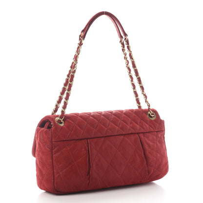 Chanel Iridescent Calfskin Large Chic Quilt Flap Red 2 of 10