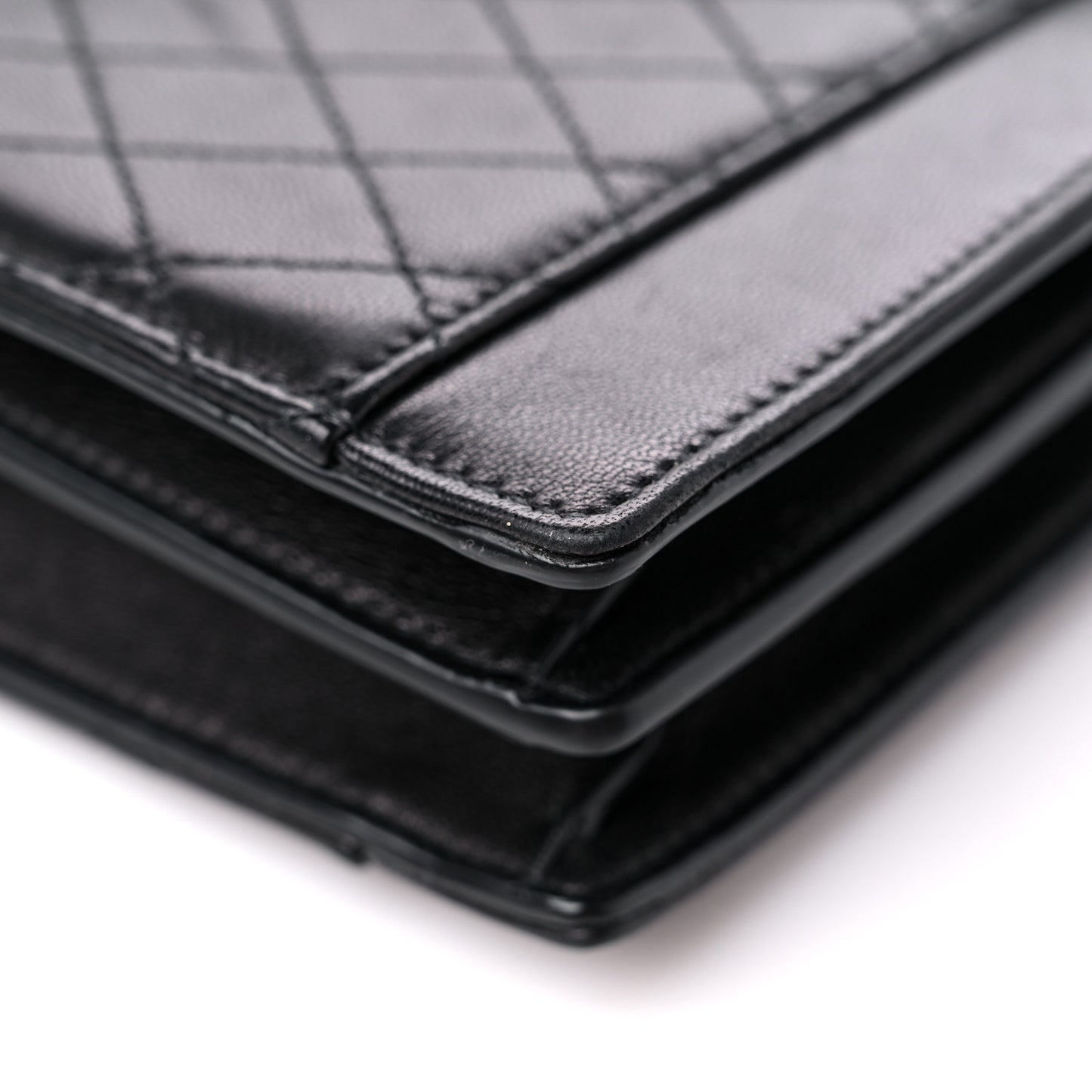 Lambskin Quilted Mini Gaby Satchel Black