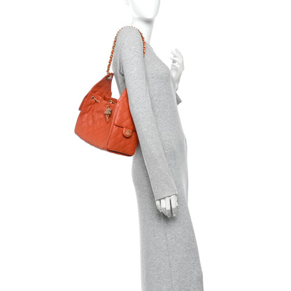 Chanel Caviar Quilted Small Chanel 25 Handbag Dark Orange 2 of 11