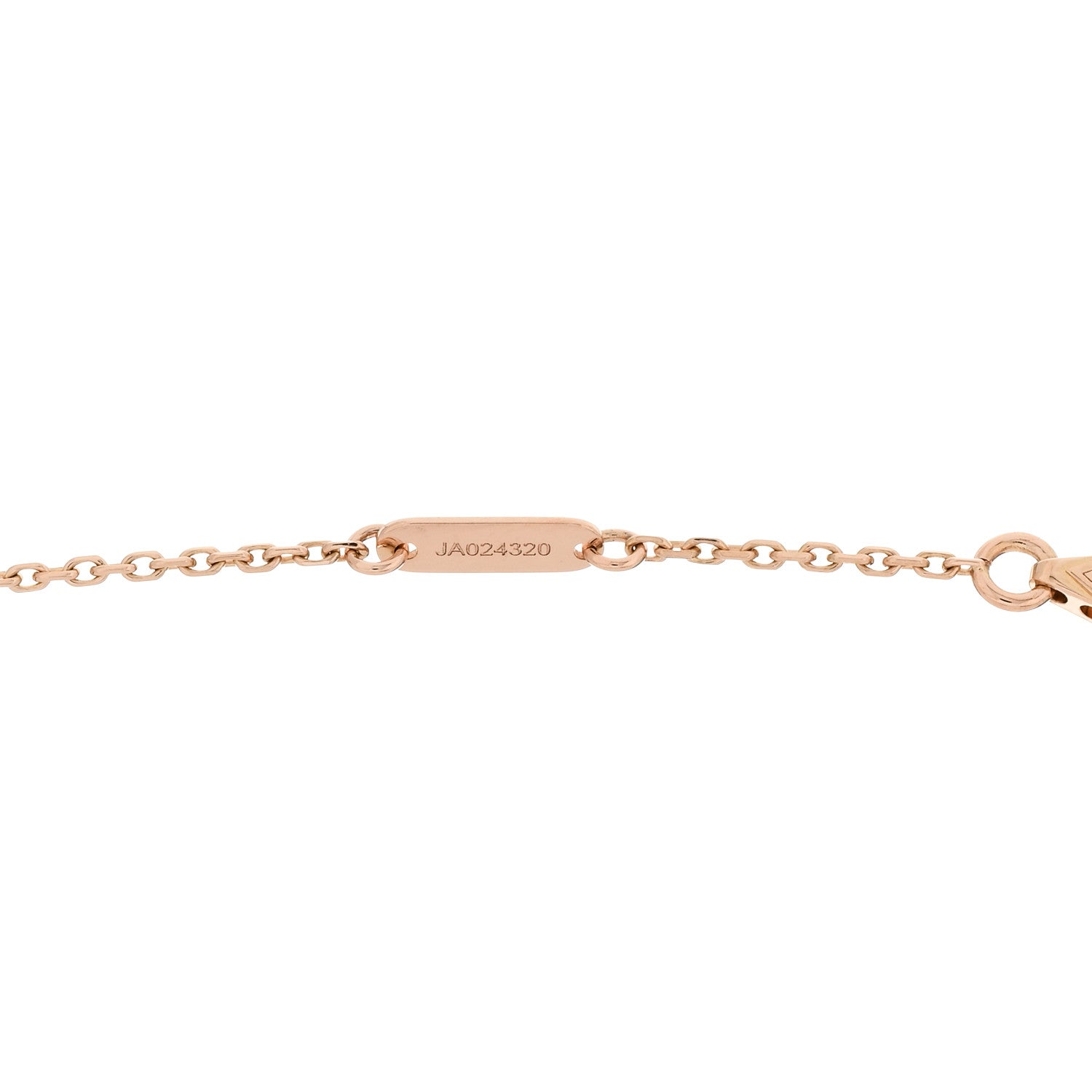 Van Cleef & Arpels 18K Rose Gold Carnelian Sweet Alhambra Pendant Necklace 4 of 4