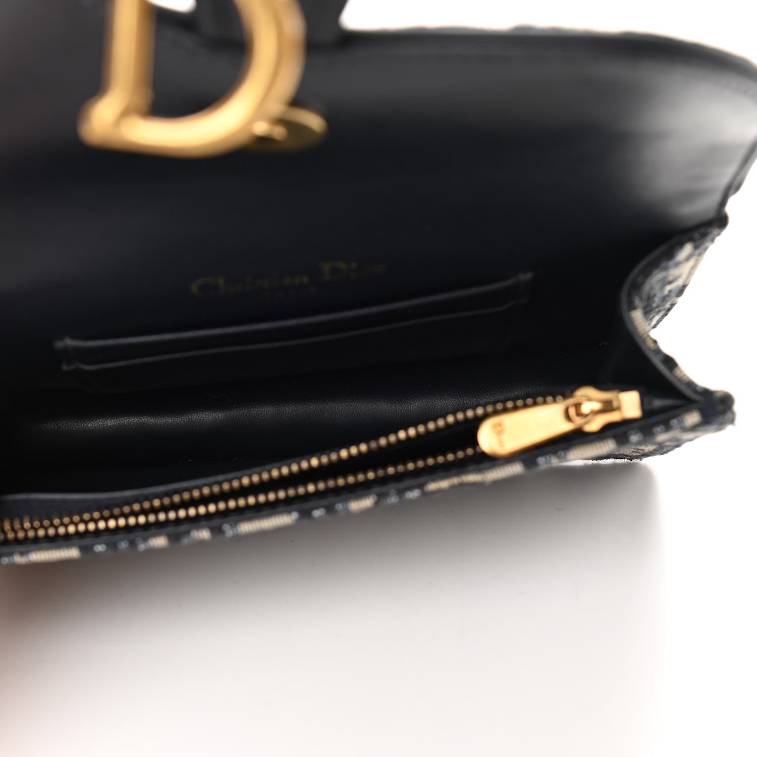 Christian Dior Oblique Saddle Belt Bag Blue 4 of 10