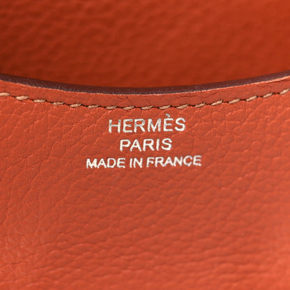 Hermes Evercolor Bi-Color Constance Slim Wallet Blush Bleu Frida 7 of 10