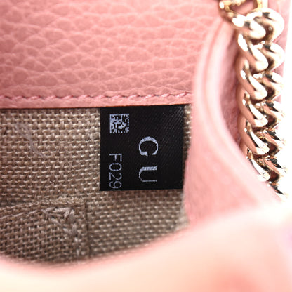 Gucci Dollar Calfskin Small Interlocking G Shoulder Bag Soft Pink 8 of 11