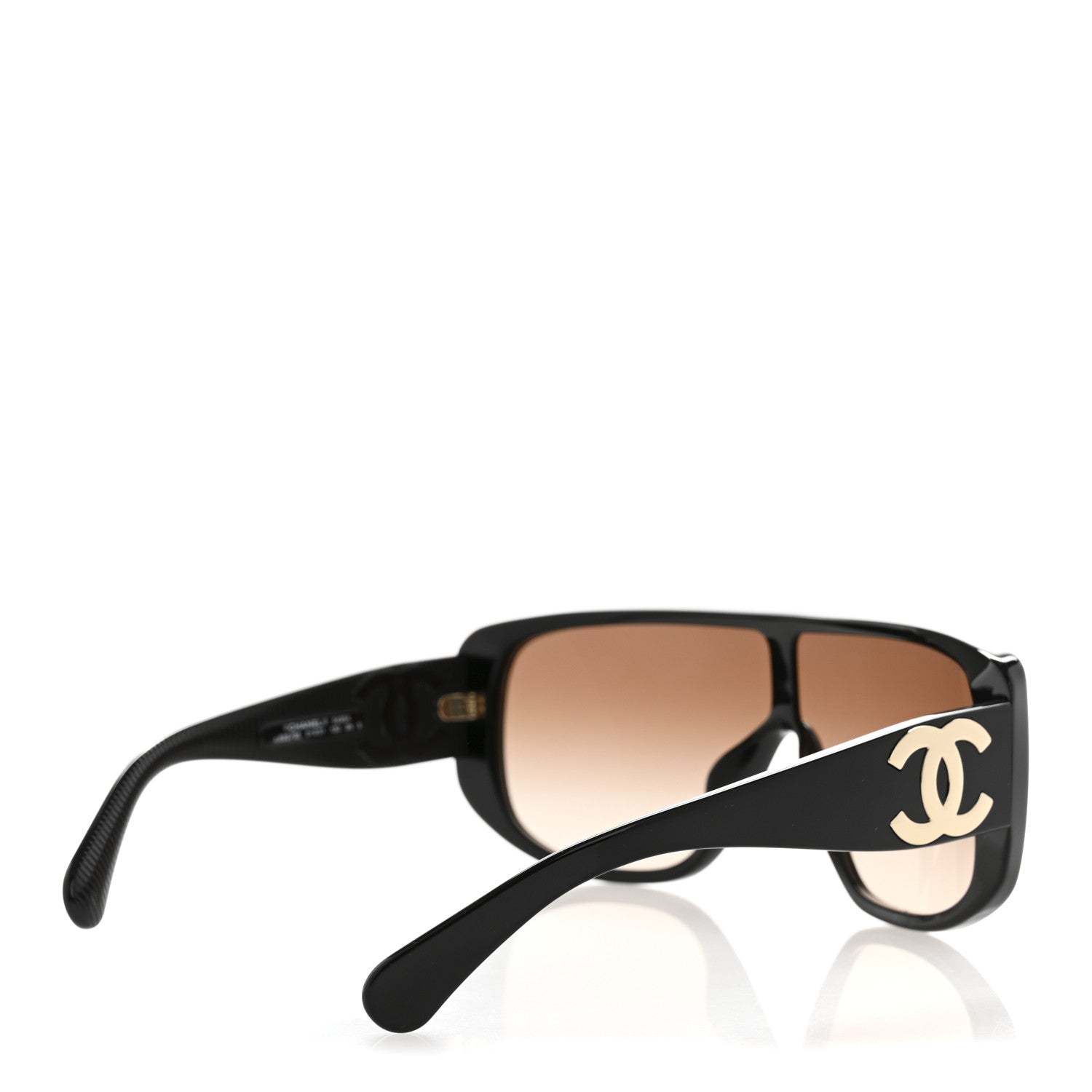 Chanel Acetate Shield Sunglasses 5495A Black 4 of 8