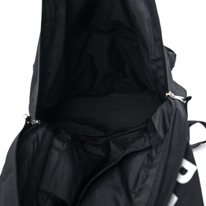 Balenciaga Sport Nylon Logo Embroidered Wheel Backpack Black White 5 of 14