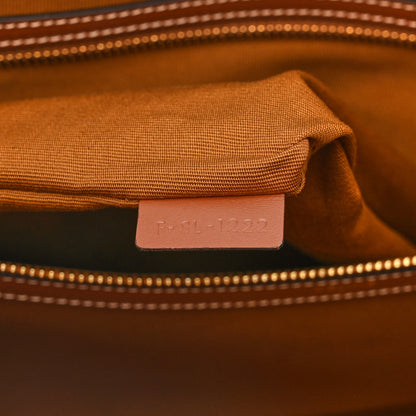 Celine Triomphe Canvas Calfskin Horizontal Cabas Tan 8 of 11