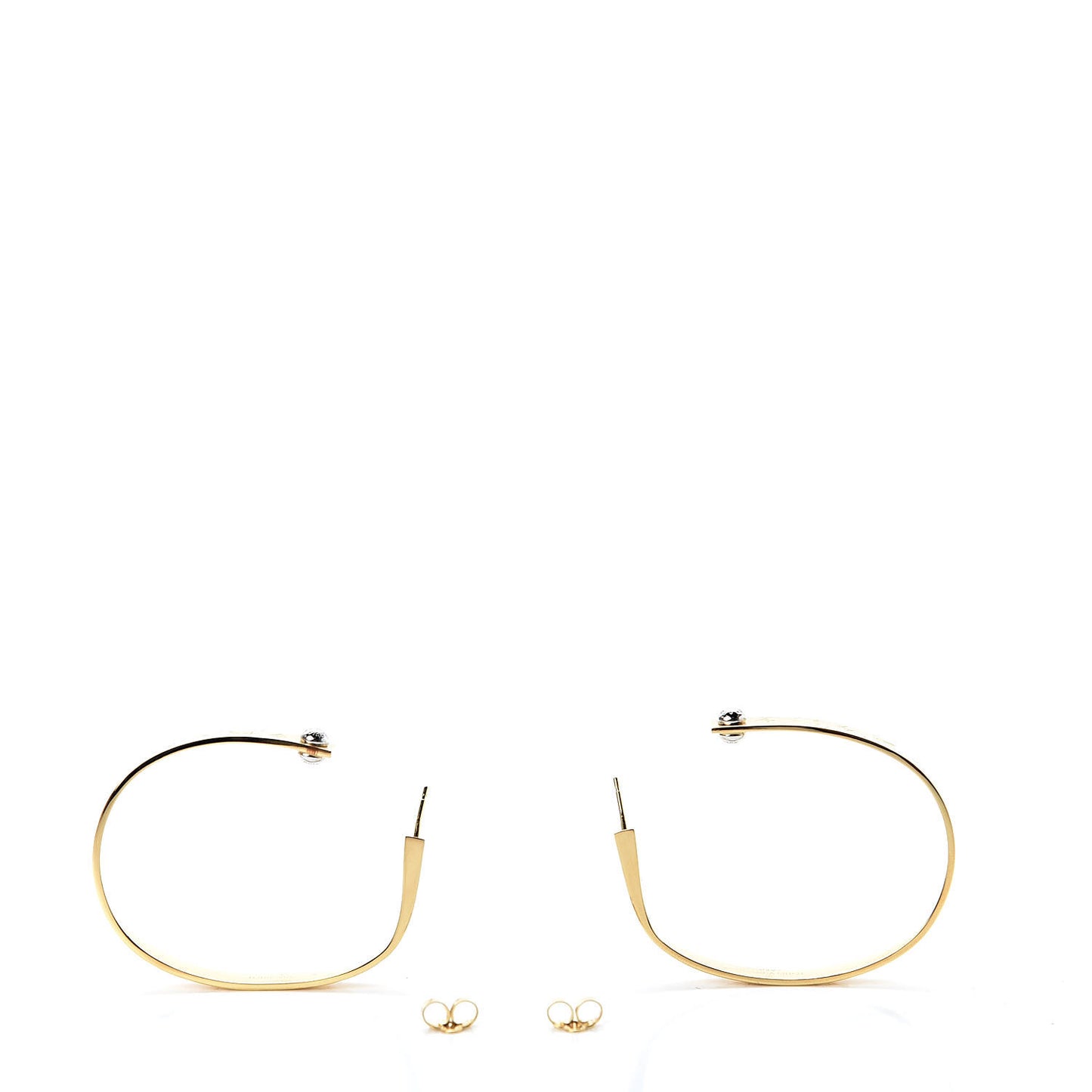 Nanogram Hoop Earrings Gold