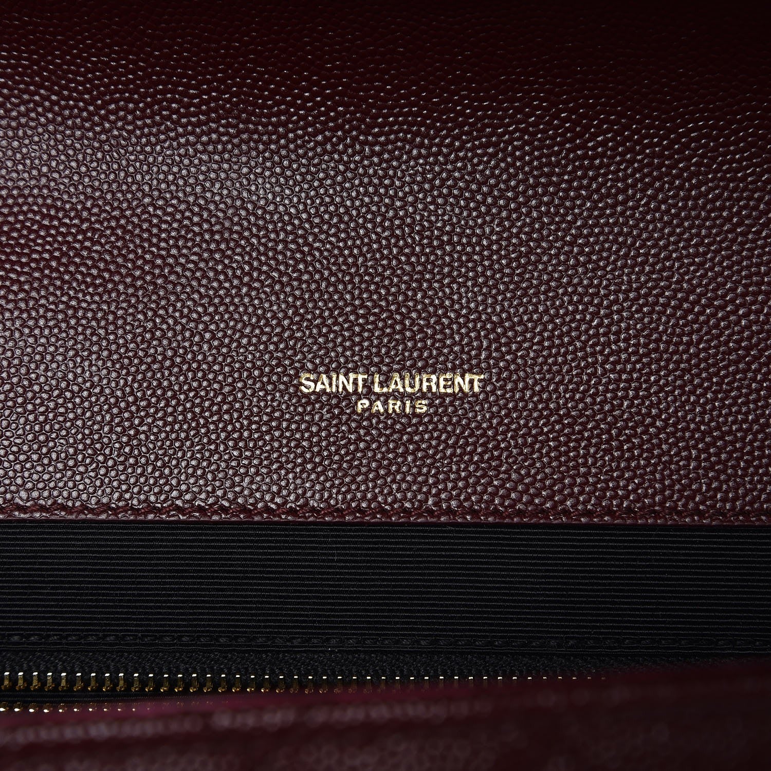 Saint Laurent Grain De Poudre Mixed Matelasse Large Triquilt Monogram Satchel Rouge Legion 8 of 9