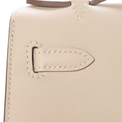 Hermes Swift Kelly Pochette Clutch Craie 12 of 31
