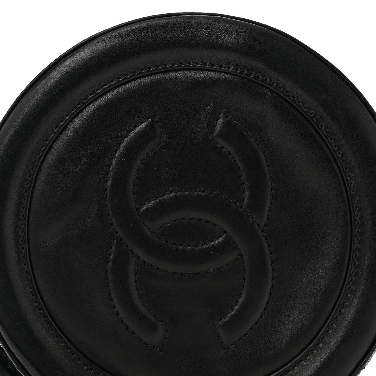 Lambskin Quilted Small CC Wristlet Black