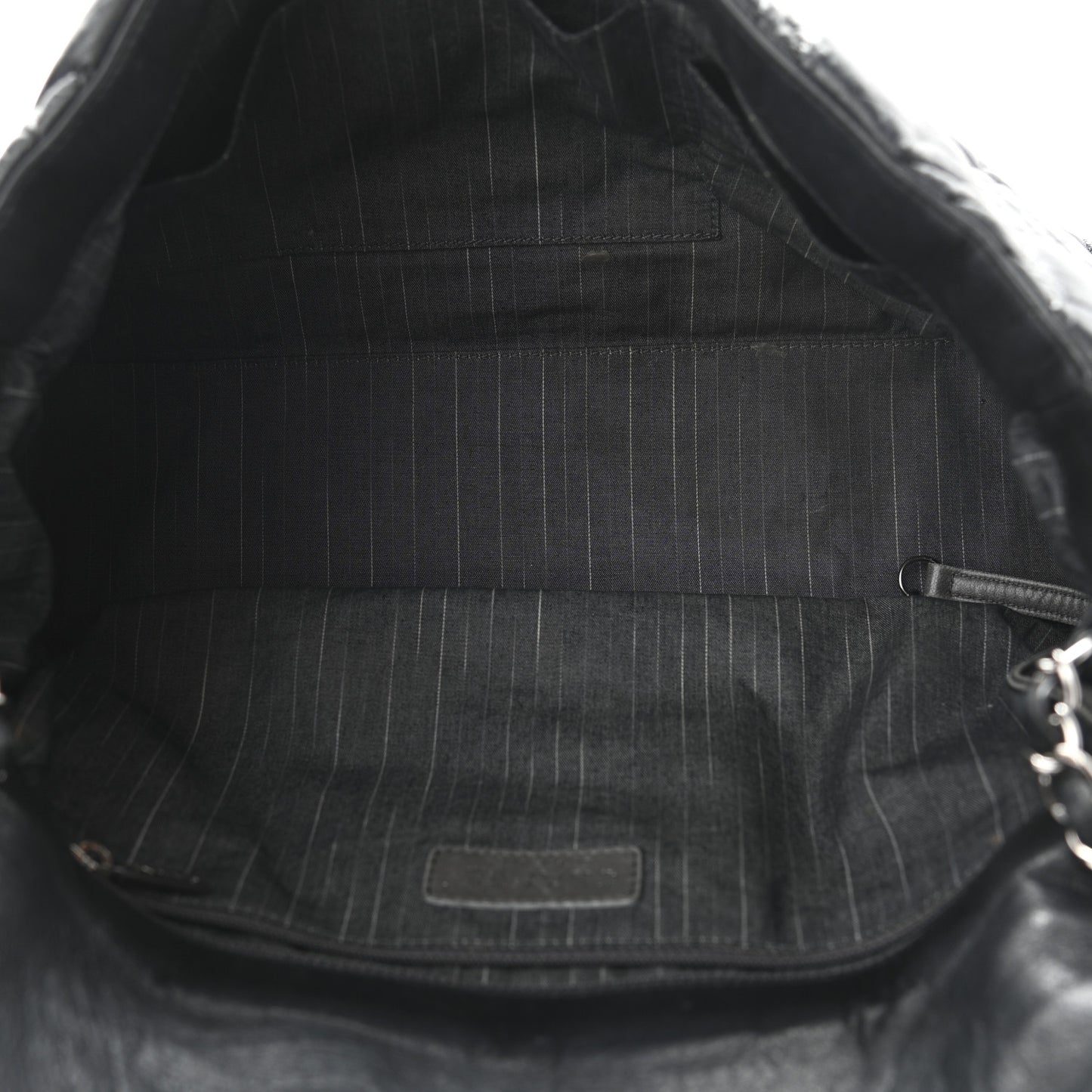 Lambskin In and Out XL Maxi Flap Black