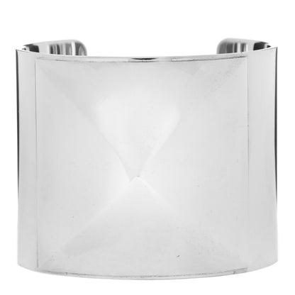 Hermes Sterling Silver Wide Medor Cuff Bracelet SH 1 of 4
