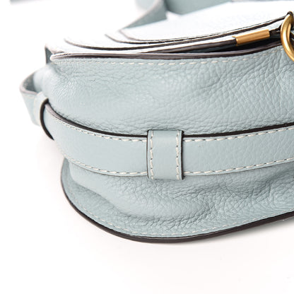 Chloe Calfskin Mini Marcie Round Crossbody Bag Faded Blue 8 of 12