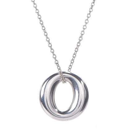 Tiffany Sterling Silver Elsa Peretti Sevillana Pendant Necklace 4 of 9