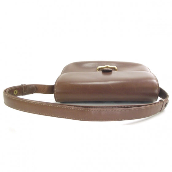 Gucci Leather Shoulder Bag Brown 6 of 10