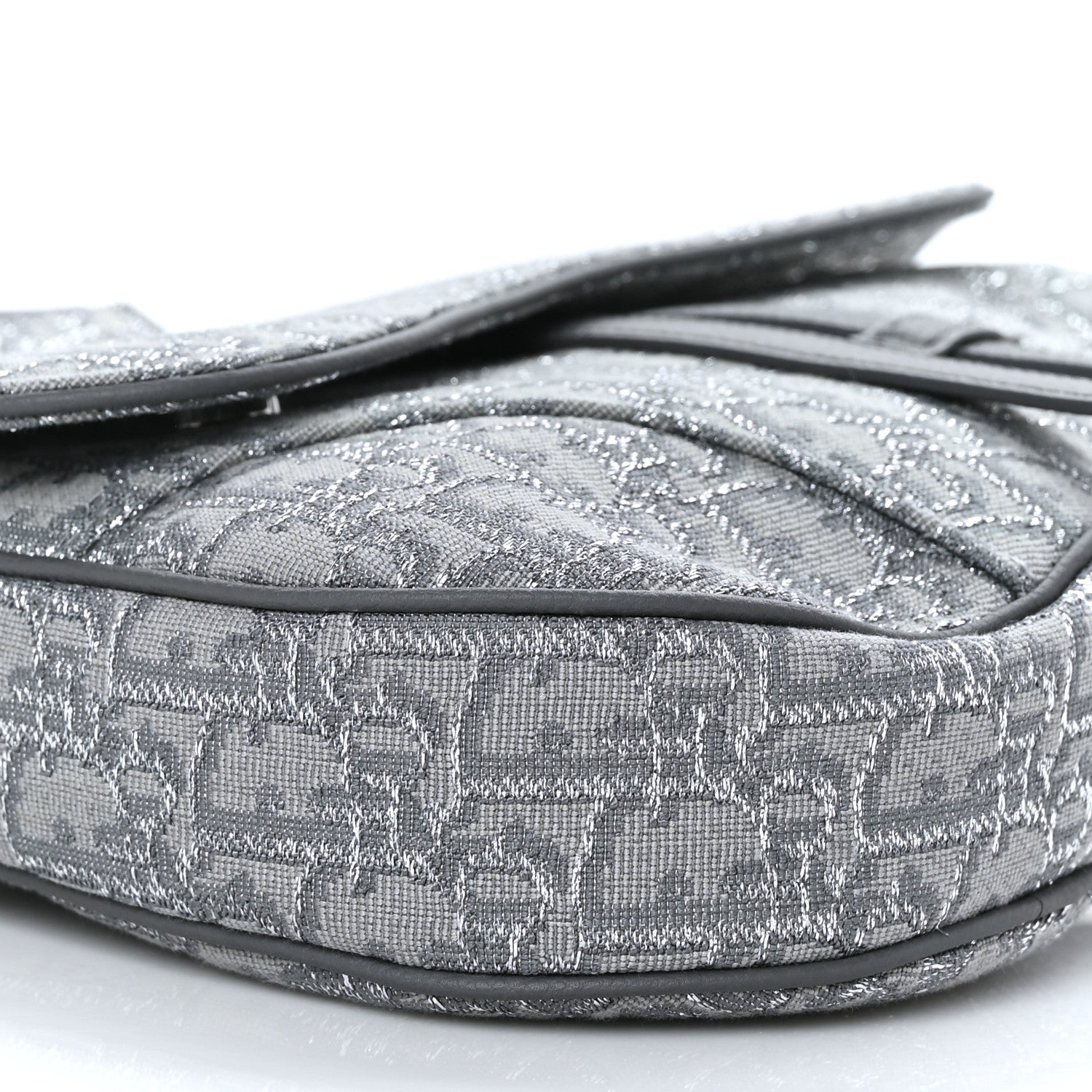 Christian Dior Oblique Mens Saddle Bag Grey 6 of 7
