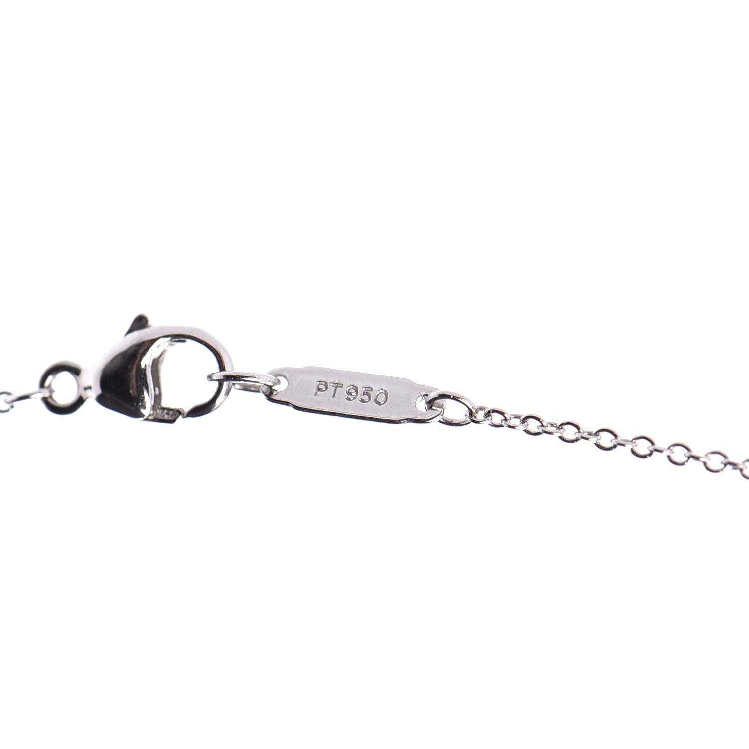 Tiffany Platinum Diamond Blue Sapphire Legacy Pendant Necklace 6 of 8