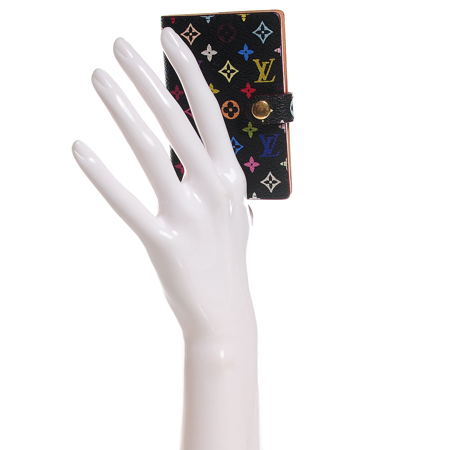 Louis Vuitton Monogram Multicolor Carnet de Bal Mini Agenda Cover Black 2 of 7