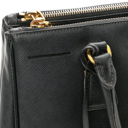 Prada Saffiano Small Galleria Double Zip Tote Black 11 of 11