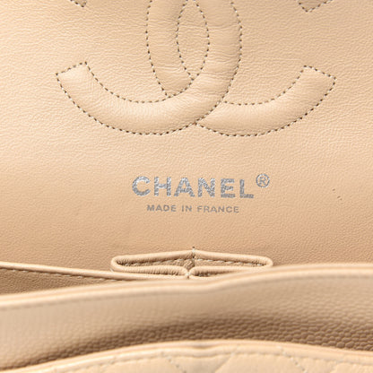 Chanel Caviar Quilted Medium Double Flap Beige 6 of 16