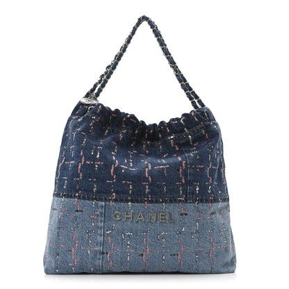 Chanel Denim Sequin Chanel 22 Blue 2 of 21