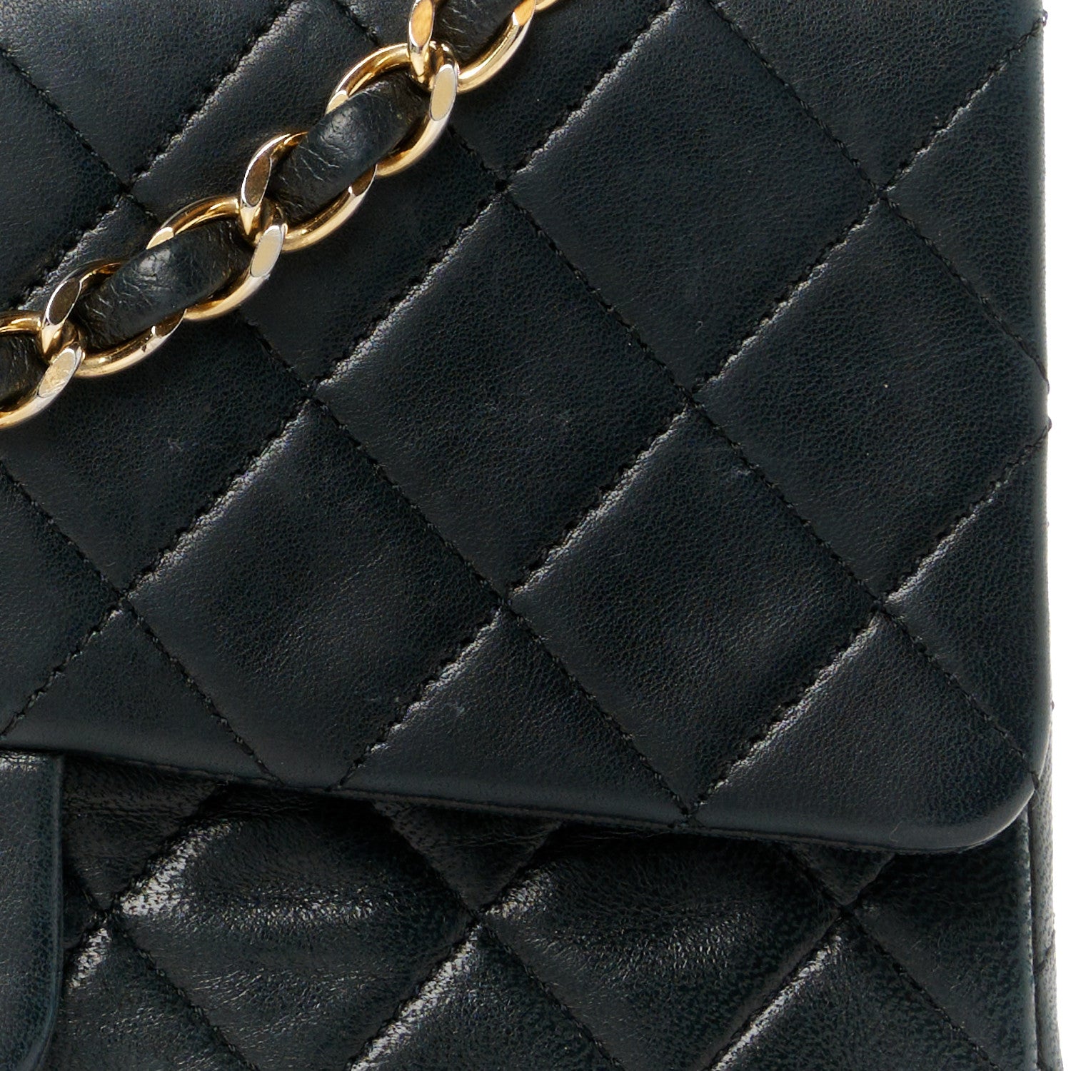 Chanel Lambskin Quilted Small Double Flap Black 10 of 13