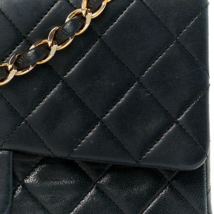 Chanel Lambskin Quilted Small Double Flap Black 10 of 13