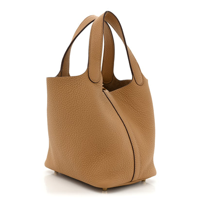 Hermes Taurillon Clemence Picotin Lock 18 PM Biscuit 3 of 10