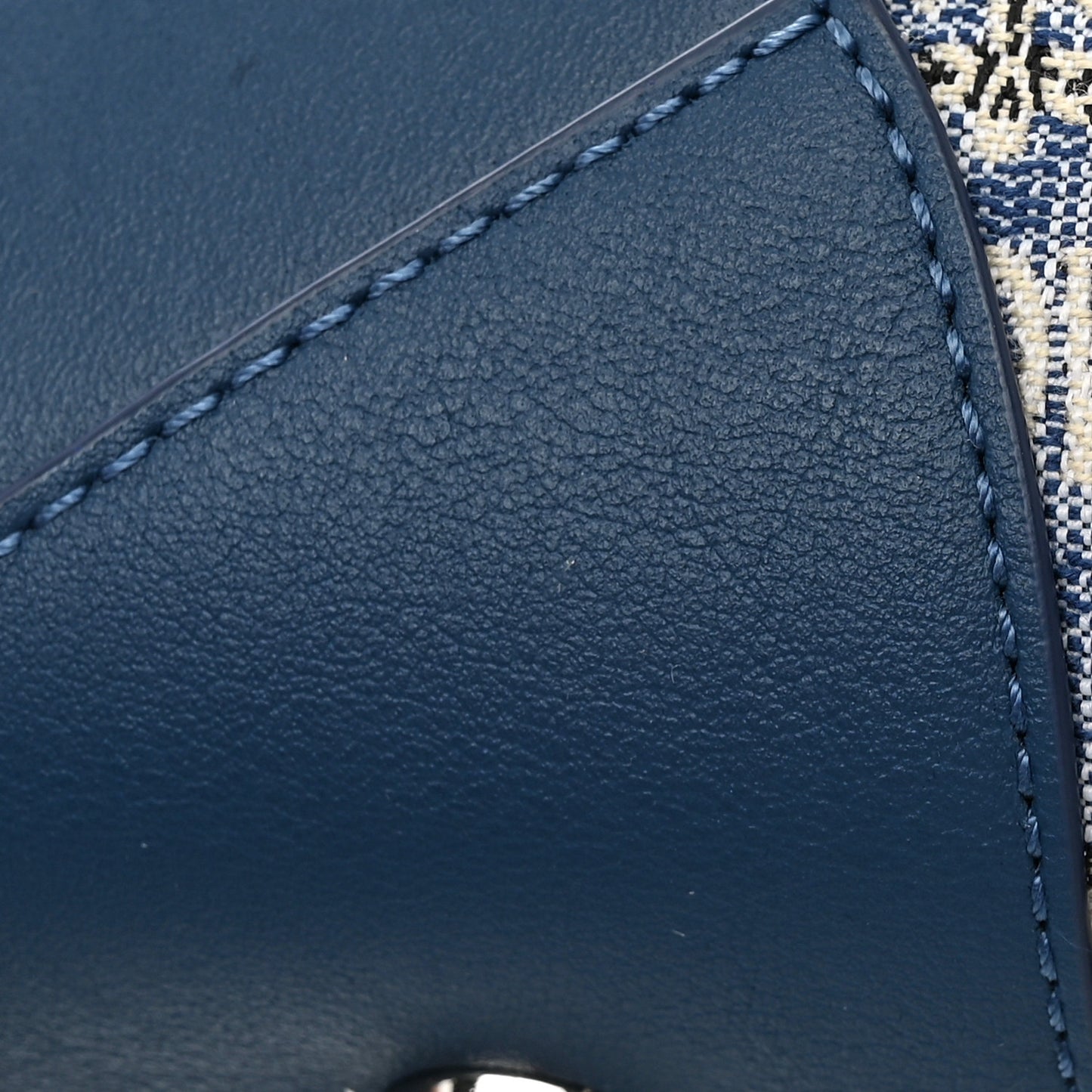 Vintage Jacquard Monogram Aren Traveler Weekender Duffle Bag Blue