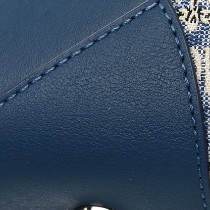 MCM Vintage Jacquard Monogram Aren Traveler Weekender Duffle Bag Blue 10 of 11
