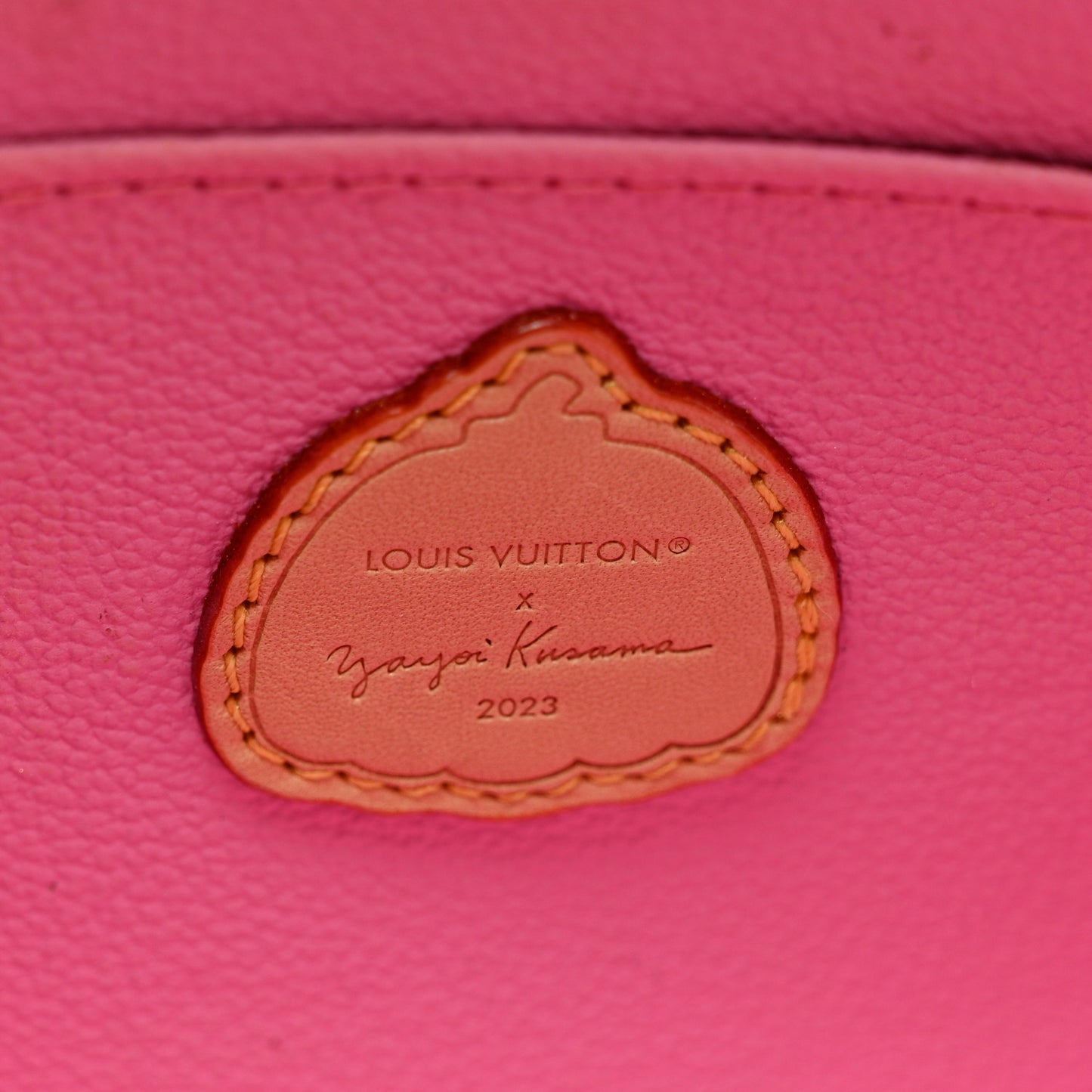 LV X YK Monogram Printed Kusama Pumpkin Cosmetic Pouch