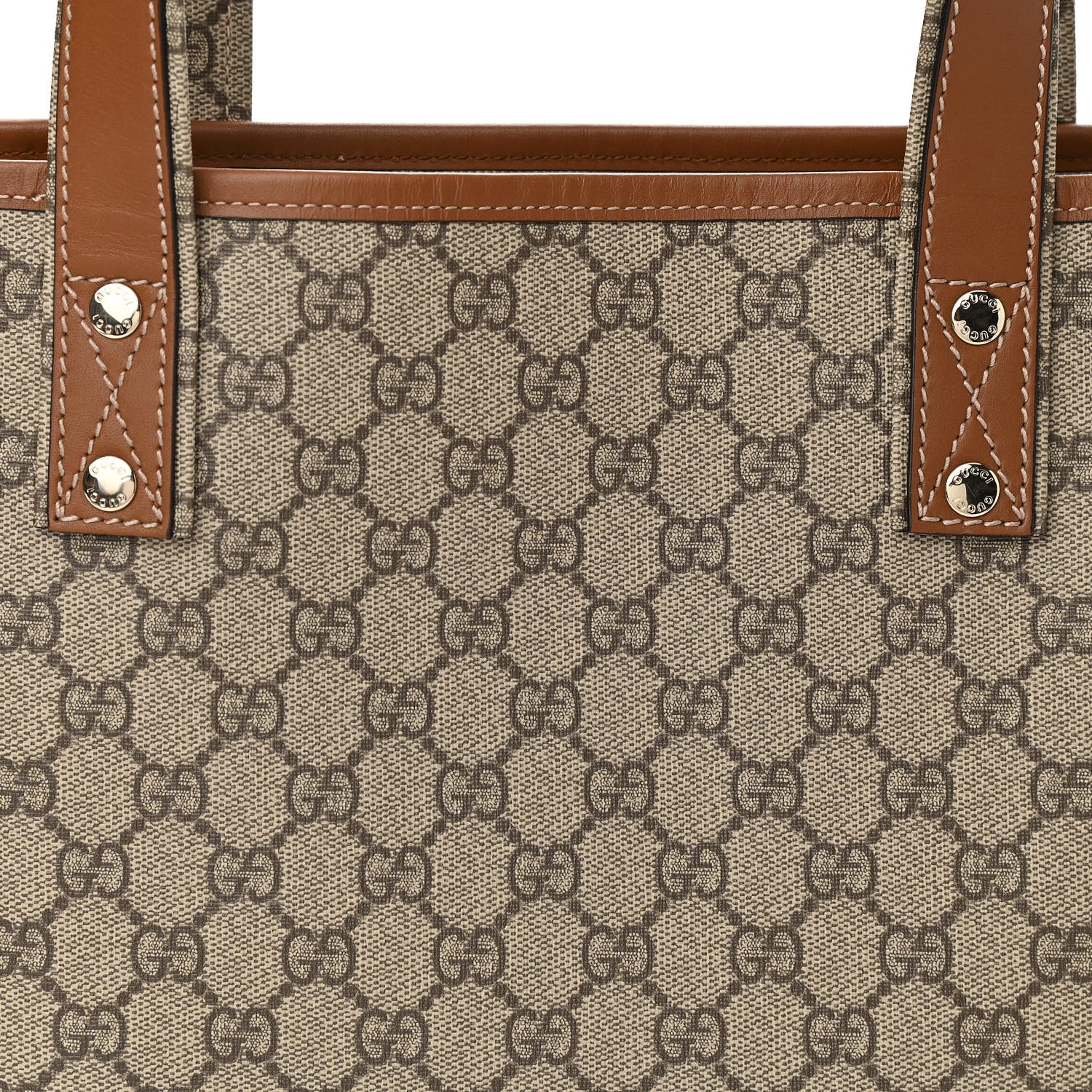 Gucci GG Plus Monogram Medium Signature Web Loop Tote Brown 10 of 10