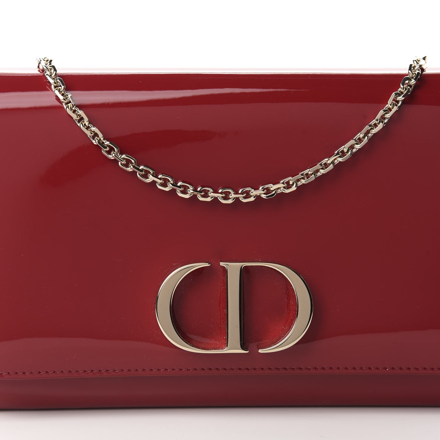 Patent 30 Montaigne Pouch Cherry Red